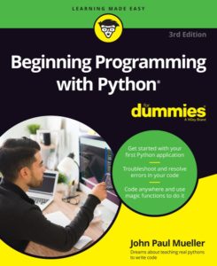 Beginning Programming with Python For Dummies, 3rd Edition